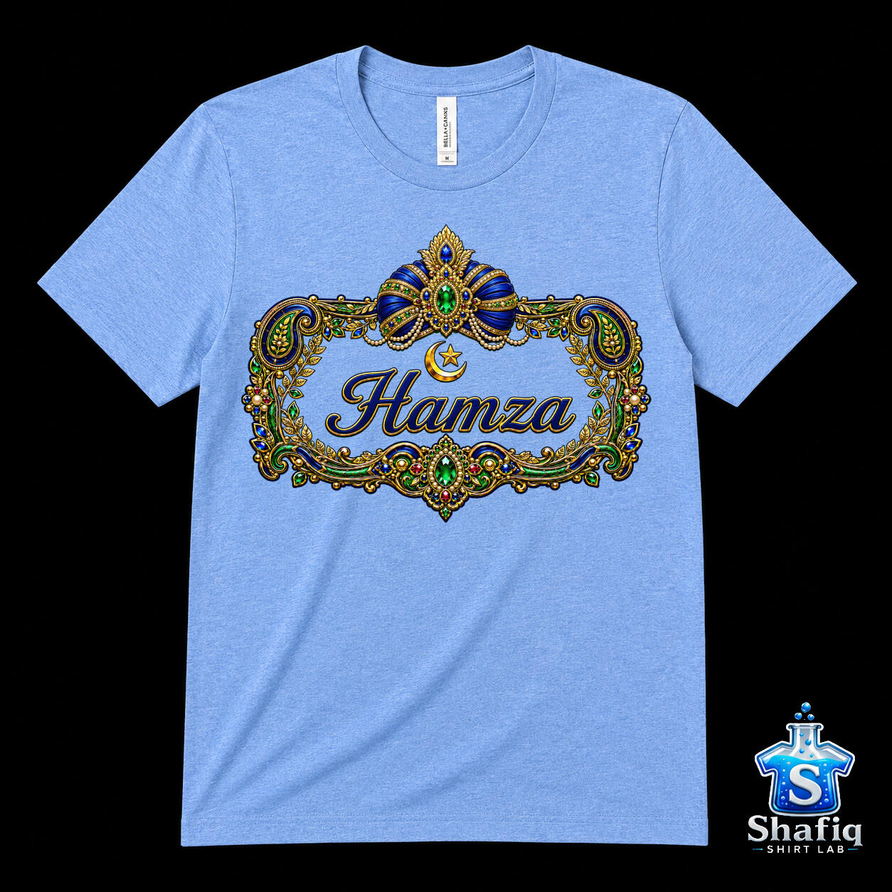 Hamza Blue Desi Frame