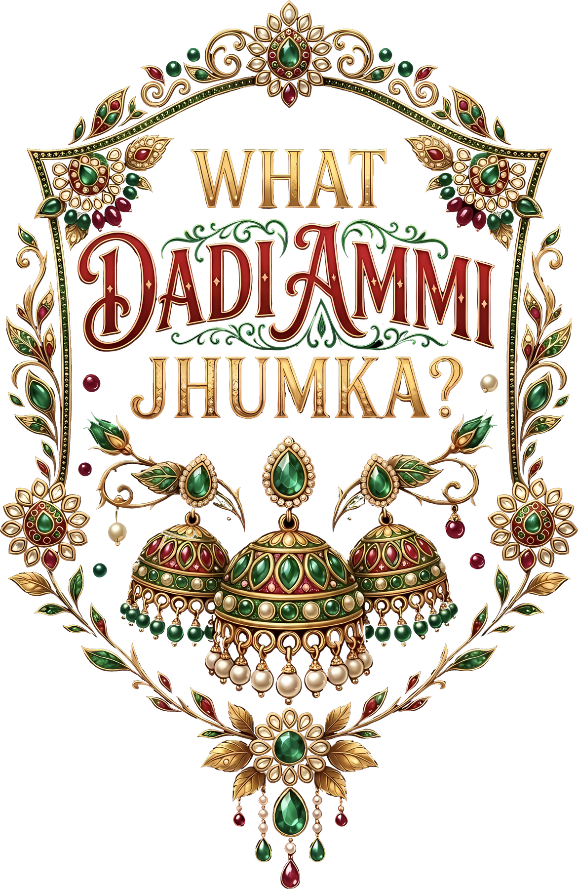 Dadi Ammi Jhumka Green